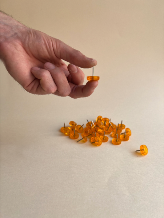 Orangea Möbeltassar - Hård Plast för Mattor